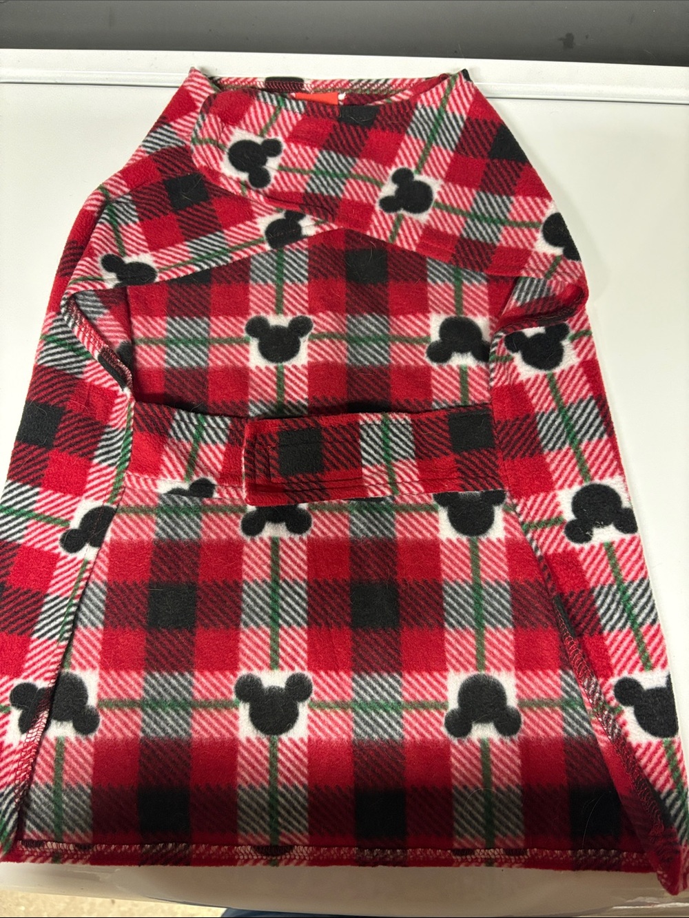 Disney Mickey Mouse Plaid Dog Pajama XL